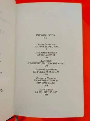 Maestros de la Literatura Universal. Francia 2. Tomo XIV. Las Flores del Mal/ Iluminaciones/ Prometeo Mal Encadenado/ El Poeta Asesinado/ Todos Los Hombres son Mortales / La Muerte Feliz - Imagen 2