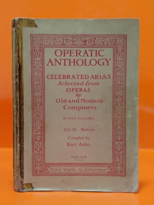 Operatic Anthology. Celebrated Arias. Vol IV. Baritone